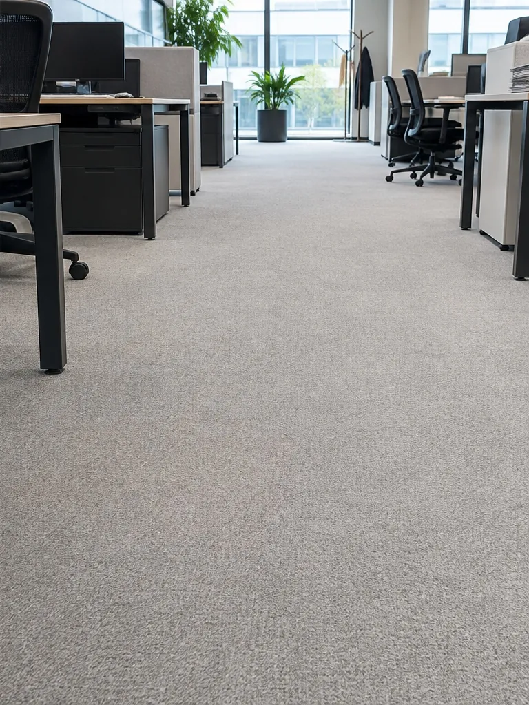 Moquette de bureau après nettoyage Lavéo